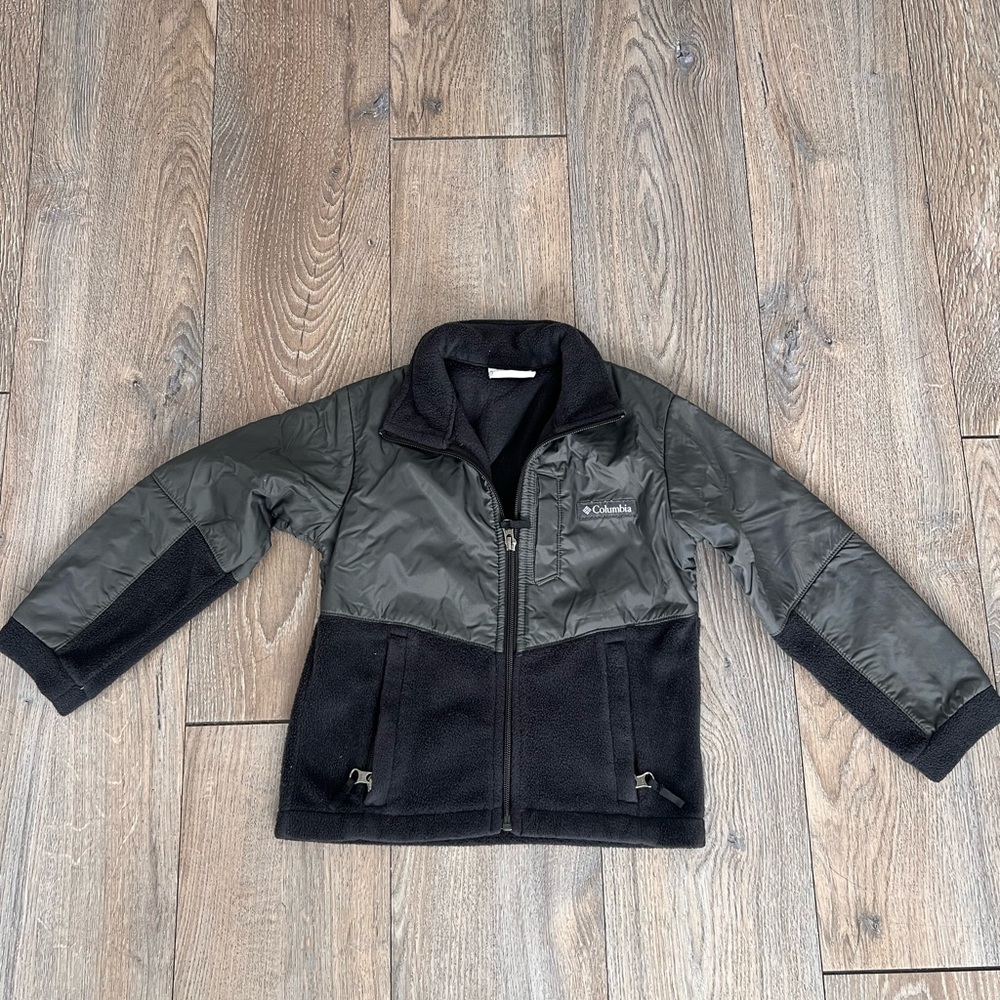 Columbia Kids' Charcoal and Black Jacket